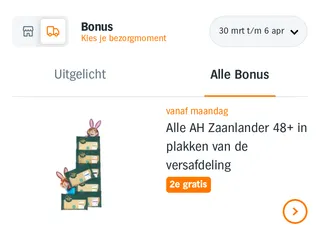 AH Bonus deals week 14 – Zaanlander cheese buy-one-get-one-free